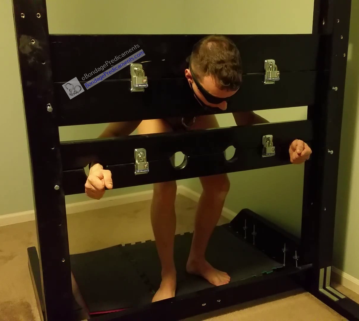 Boy Locked in Stocks