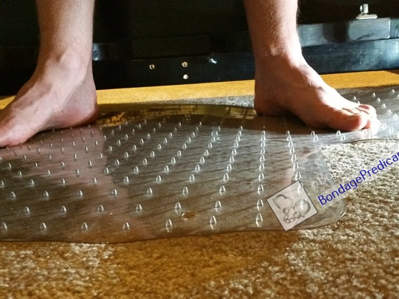 Barefoot Spiked Mat Predicament