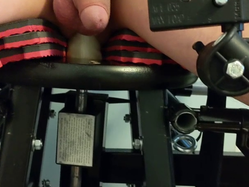 Bondage Chair Dildo Fucking Machine