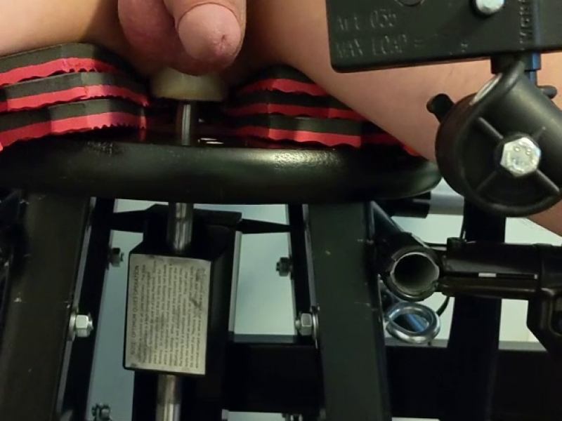 Bondage Chair Dildo Fucking Machine