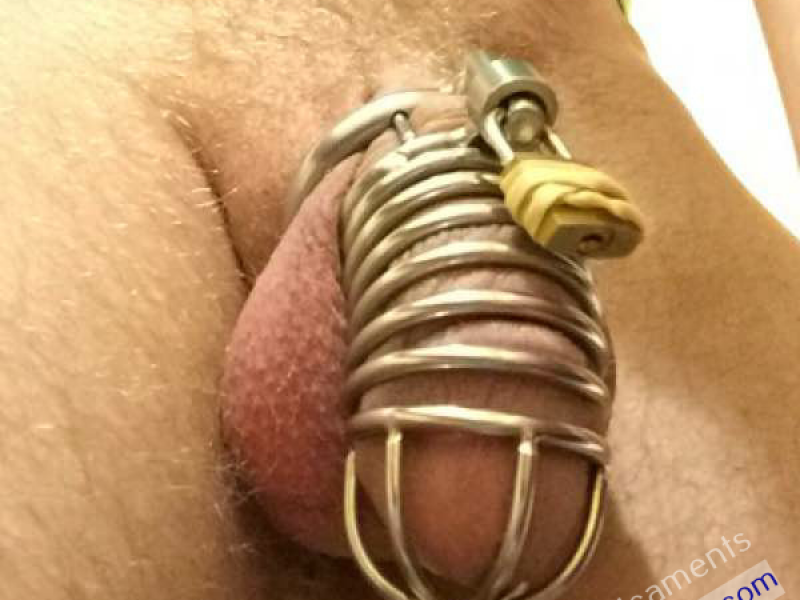 Boy Locked in Chastity