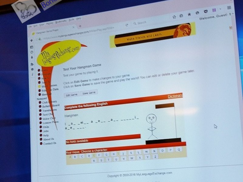 Hangman Game Predicament