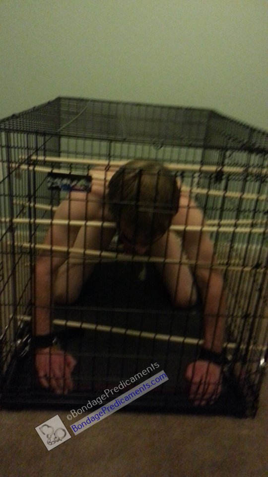Boy Locked in Cage
